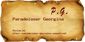 Paradeisser Georgina névjegykártya